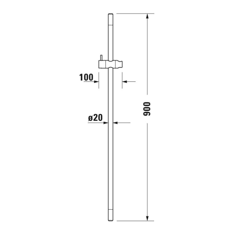 Duravit bară de duș |90 cm UV0600004004 [2]