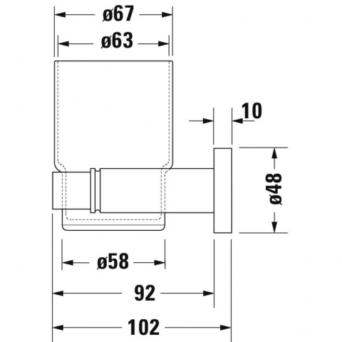 Duravit D-Code Pahar, stanga [3]