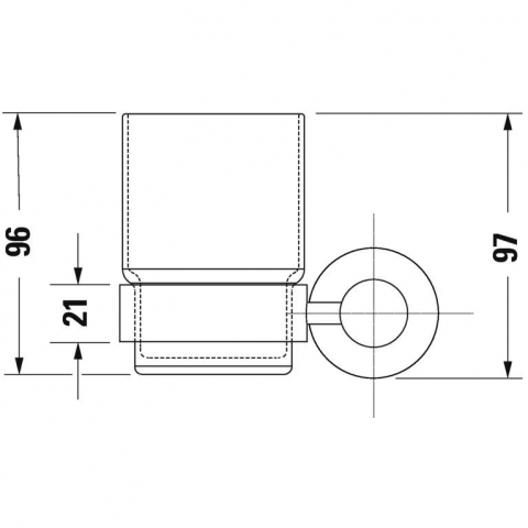 Duravit D-Code Pahar, stanga [1]