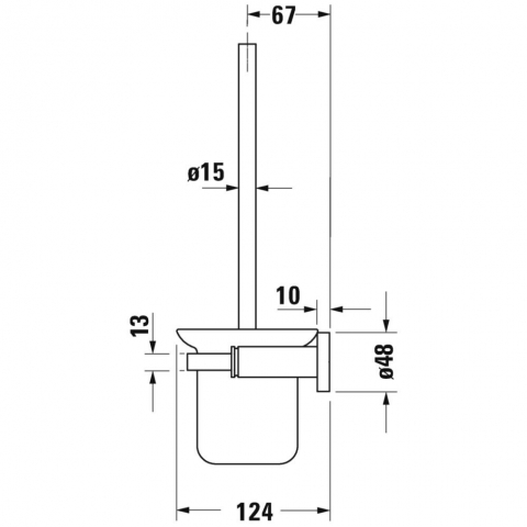 Duravit D-Code Perie WC de perete [1]