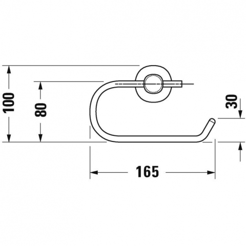 Duravit D-Code Suport hartie igienica [2]