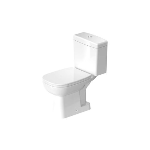 Seturi vase wc monobloc - Duravit D-Code vas wc compact alb 21110100002