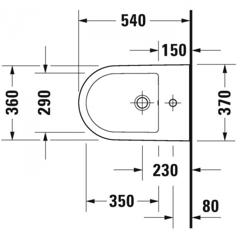 Duravit D-Neo Bideu suspendat 36x54 cm [2]