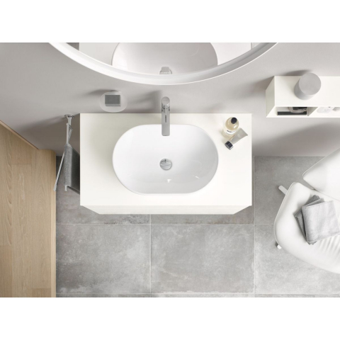 Duravit D-Neo lavoar 60x40 cm ovale de blat alb 2372600070 [11]