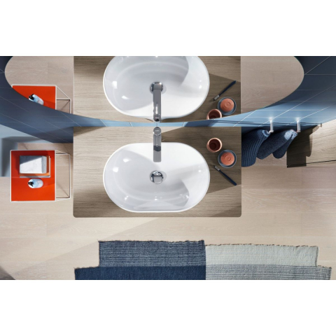 Duravit D-Neo lavoar 60x40 cm ovale de blat alb 2372600070 [6]