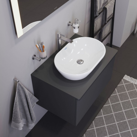 Duravit D-Neo lavoar 60x40 cm ovale de blat alb 2372600070 [13]