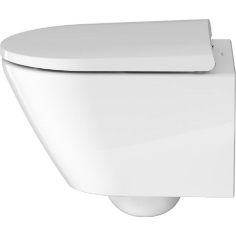 Duravit D-Neo vas wc cu capac soft-close agăţat fără margine alb 45880900A1 [3]