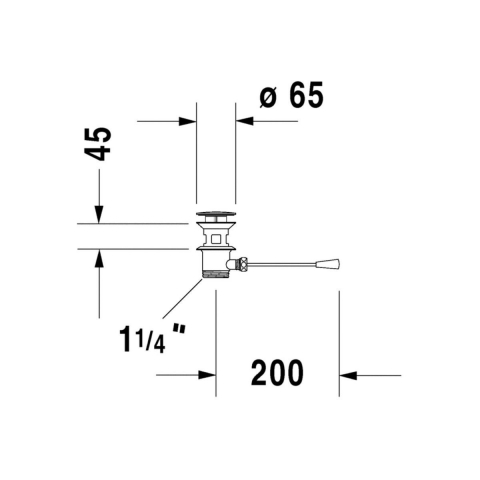 Duravit dop pentru lavoar crom 0050311000 [1]