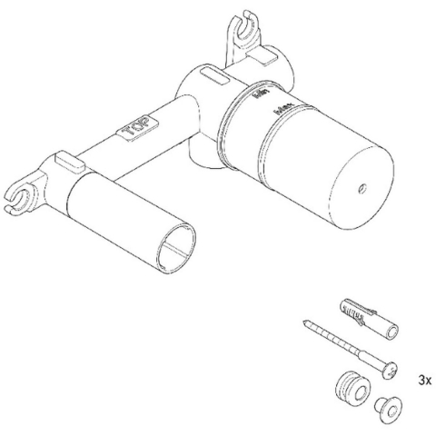 Duravit element ascuns al bateriei GK1900004000 [3]