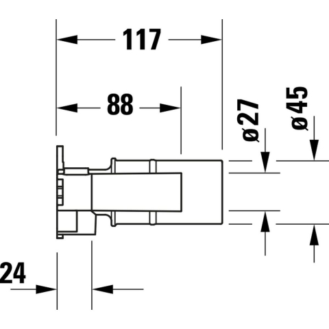 Duravit element ascuns al bateriei GK1900004000 [1]