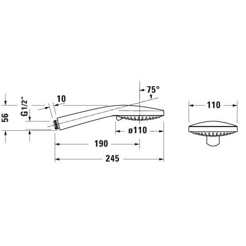 Duravit set de duș perete crom UV0712002010 [2]