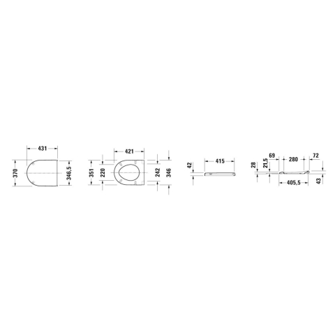 Duravit Starck 3 capac wc SoftClose alb 0063890000 [1]