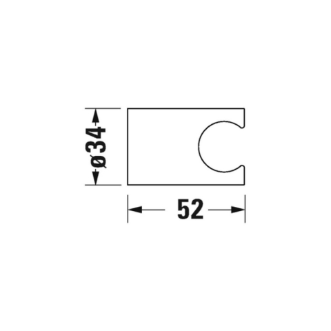 Duravit suport de duș | cm UV0620000000 [1]
