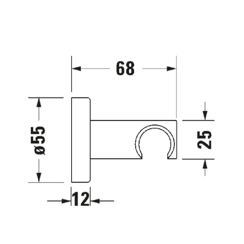 Duravit suport de duș | cm UV0620007046 [1]