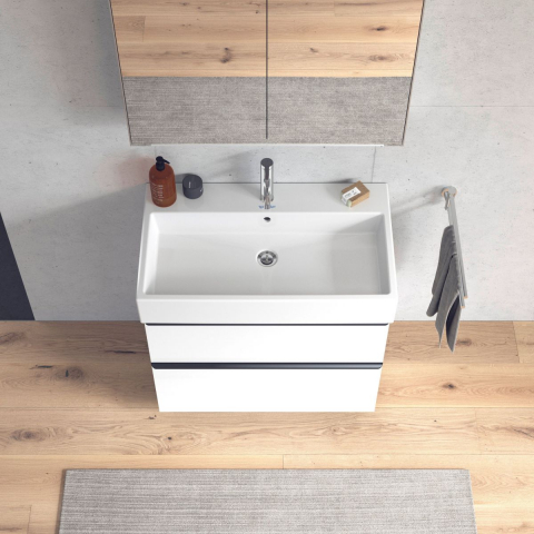 Duravit Vero Air lavoar 80x47 cm dreptunghiular mobilier alb 2350800000 [5]