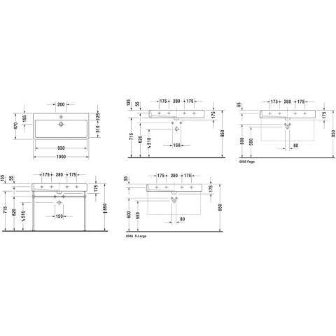 Duravit Vero lavoar 100x47 cm dreptunghiular mobilier alb 0454100000 [1]