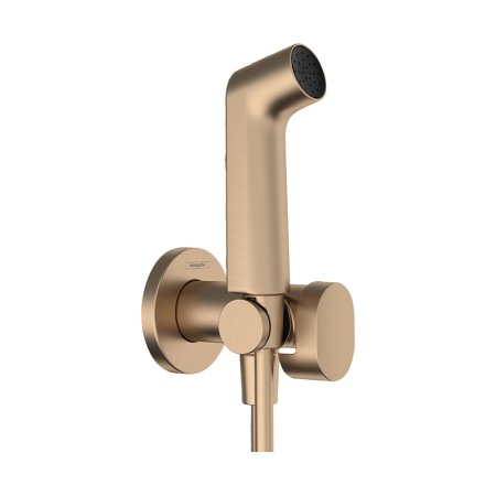 Baterii bideu si dus igienic - Dus igienic, Hansgrohe, Bidette S, 1 jet, bronz periat