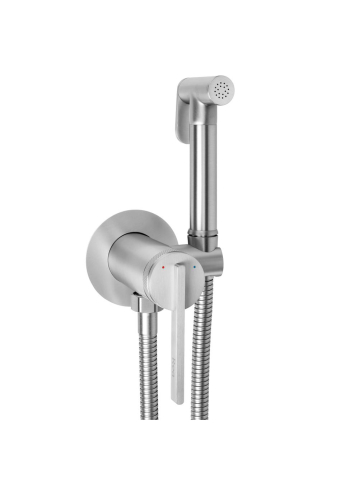 Baterii bideu si dus igienic - Baterie bideu Rea Grace nickel periat montaj perete 125 mm