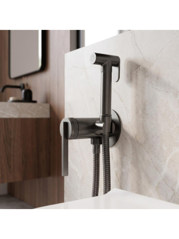 Baterie bideu Rea Grace Titan montaj perete PVD 125 mm [1]