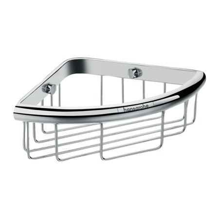 Accesorii dus - Etajera de colt, Hansgrohe, Logis Universal, crom