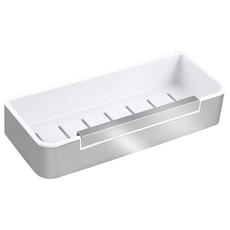 Accesorii dus - Etajera, Ferro, Emotion, cu racleta, alb - crom