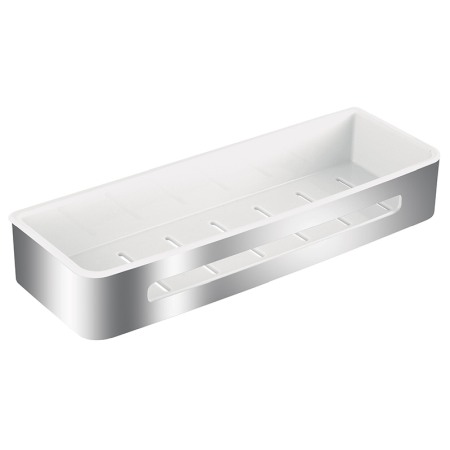 Accesorii dus - Etajera mare de dus, Ferro, Emotion, alb - crom
