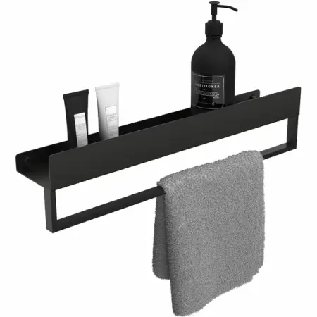 Accesorii baie - Etajera negru mat Rea SF01 60 cm