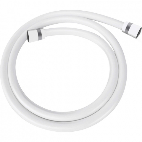 Furtun de dus Deante extensibil alb 150 cm