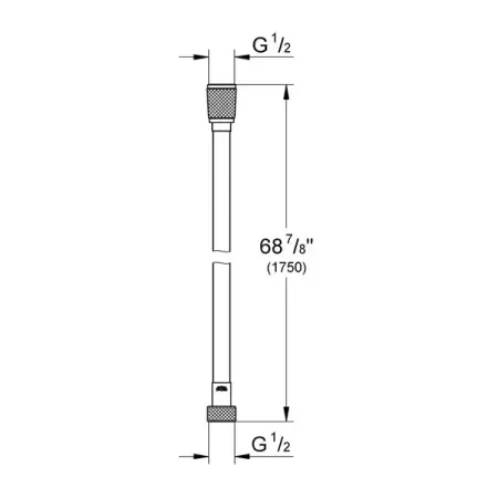 Furtun de dus Grohe SilverFlex 175 cm auriu lucios Cool Sunrise [1]