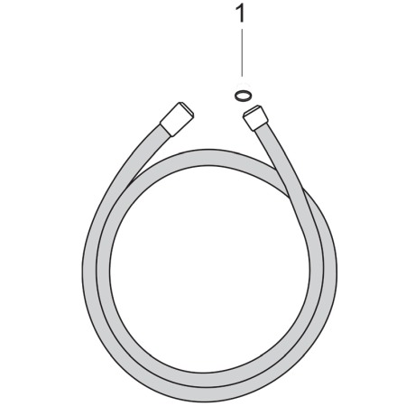 Furtun de dus, Hansgrohe, Isiflex 160 cm, Negru mat [2]