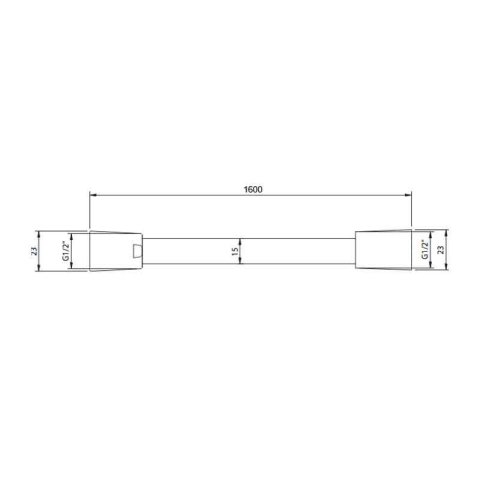 Furtun de duș Villeroy&Boch, Universal Showers, 160 cm, brushed gold [6]