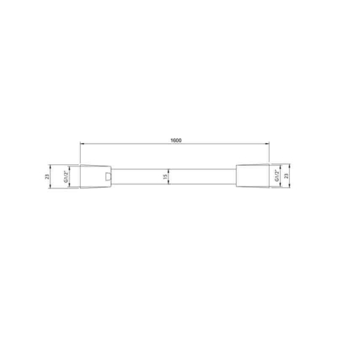 Furtun de duș Villeroy&Boch, Universal Showers, 160 cm, brushed nickel [4]