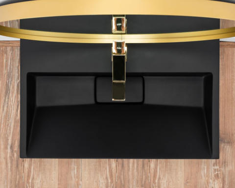 GOYA BLACK MAT 60CM LAVOAR DIN CONGLOMERAT negru [2]