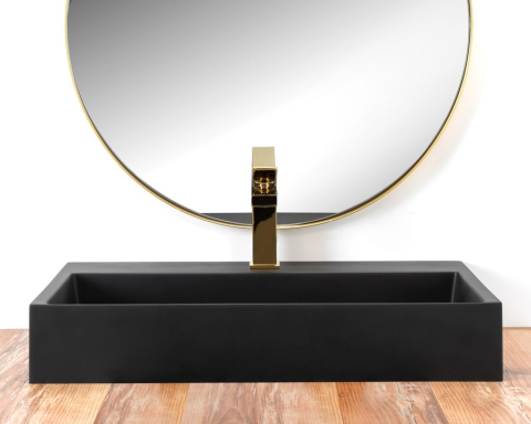 GOYA BLACK MAT 60CM LAVOAR DIN CONGLOMERAT negru [4]