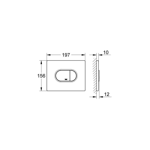 Grohe Arena buton de spălare pentru WC StarLight Chrome 38858000 [4]