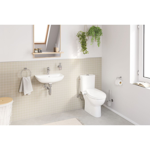 Grohe Bau Ceramic lavoar 55.3x38.6 cm semicircular clasică alb 39440000 [2]