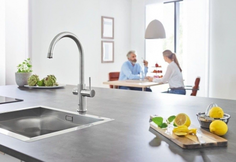 Grohe Blue Home Ondus Baterie de bucatarie cu sistem de filtrare, racire si acidulare, pipa C, cupru mat (brushed warm sunset) [2]