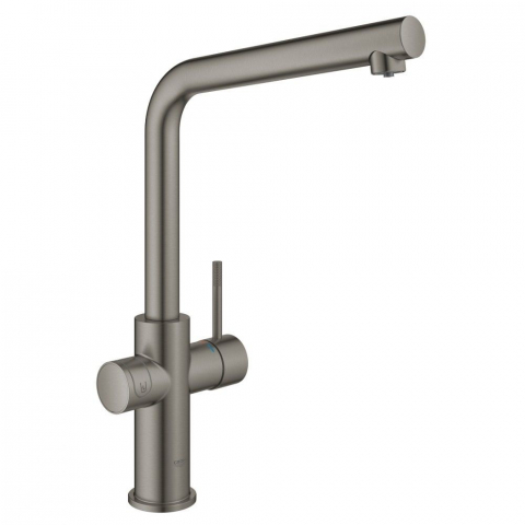 Grohe Blue Home Ondus Baterie de bucatarie cu sistem de filtrare, racire si acidulare, pipa L, antracit mat (brushed hard graphite) [1]