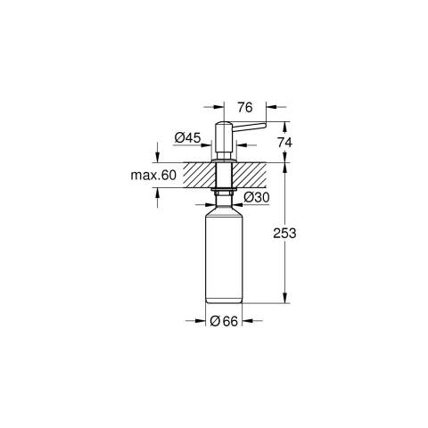Grohe Contemporary dozator de lichid SuperSteel 40536DC0 [1]