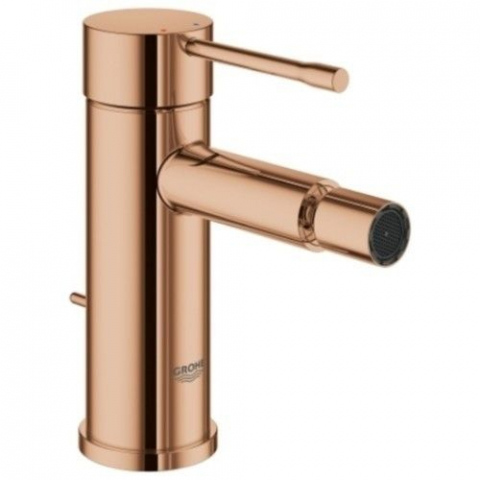 Baterii bideu si dus igienic - Grohe Essence Baterie bideu monocomanda S cu ventil pop-up, cupru (warm sunset)