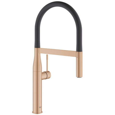 Bucatarie - Grohe Essence Baterie chiuveta bucatarie cu dus extractibil, cupru mat (brushed warm sunset)