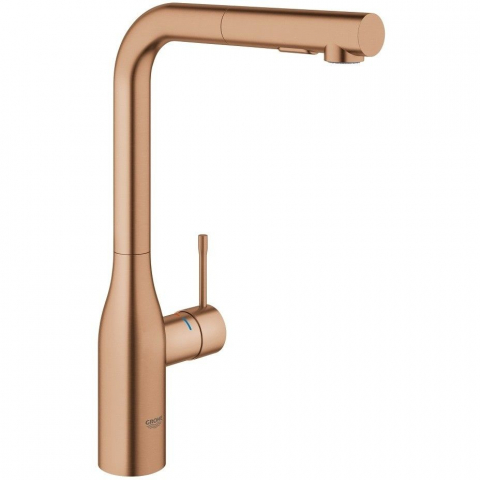 Bucatarie - Grohe Essence Baterie chiuveta bucatarie monocomanda cu dus extractibil, cupru mat (brushed warm sunset)
