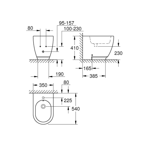 Grohe Essence bideu stativ alb 3957500H [1]