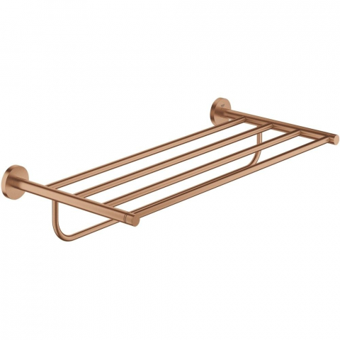 Cuiere si suporturi prosoape - Grohe Essentials Raft (etajera) prosop baie 55 cm, cupru mat (brushed warm sunset)