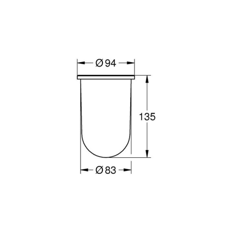 Grohe Essentials recipient perie wc 40393000 [1]