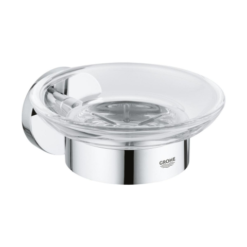 Accesorii lavoar - Grohe Essentials săpunieră perete crom-transparent 40444001