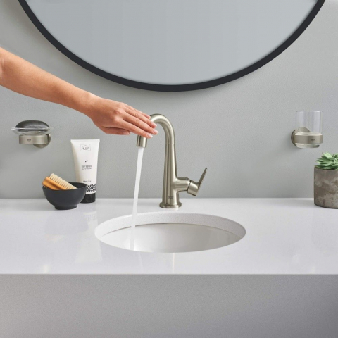Grohe Essentials Suport pahar sau savoniera, nichel mat (brushed nickel) [2]