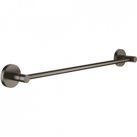 Cuiere si suporturi prosoape - Grohe Essentials Suport prosop baie tip bara 45 cm, antracit mat (brushed hard graphite)