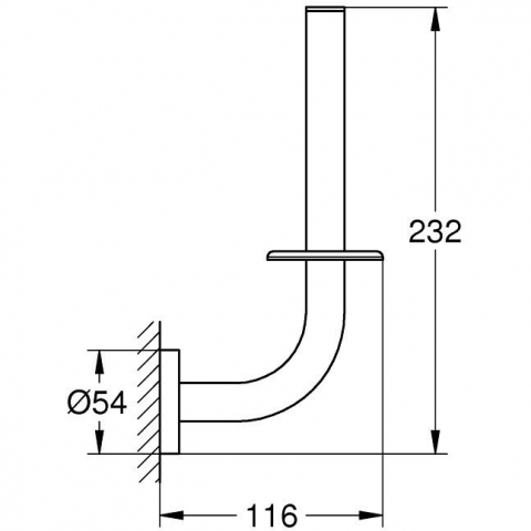 Grohe Essentials Suport rezerva hartie igienica, antracit (hard graphite) [1]