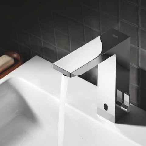 Grohe Eurocube E Baterie lavoar electronica cu infrarosu, baterie 6V, mixare apa [1]